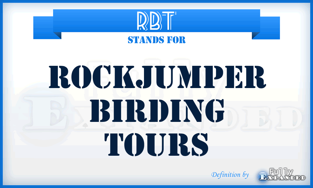 RBT - Rockjumper Birding Tours