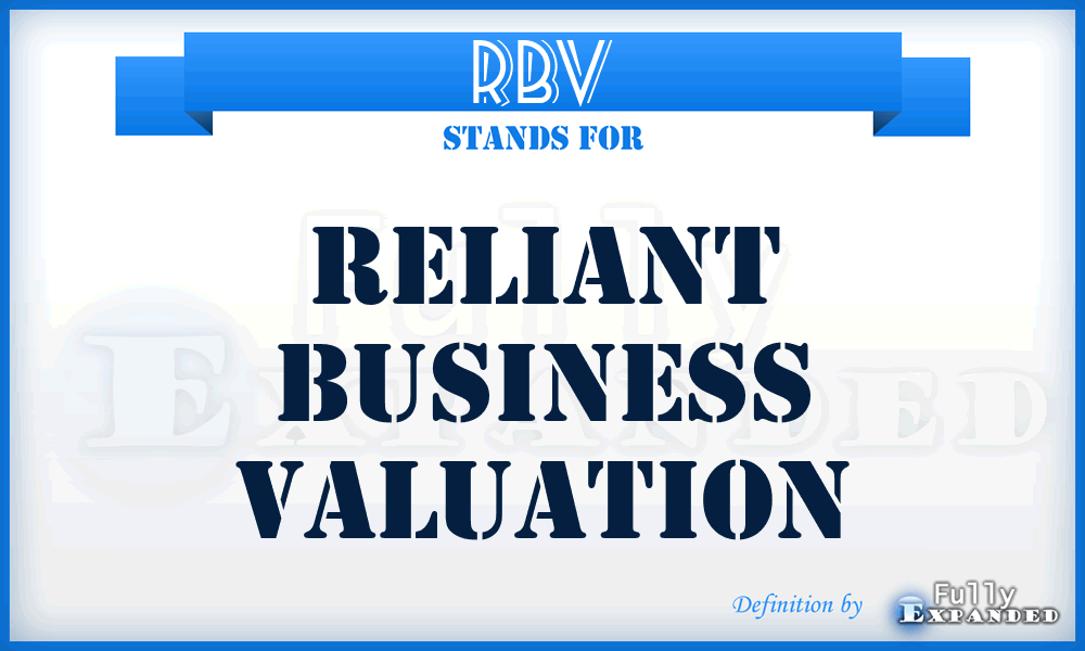 RBV - Reliant Business Valuation