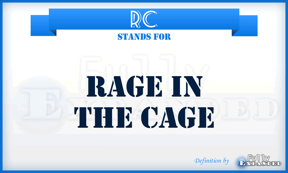 RC - Rage in the Cage