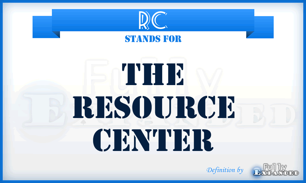 RC - The Resource Center