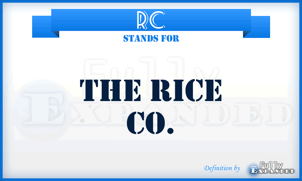 RC - The Rice Co.