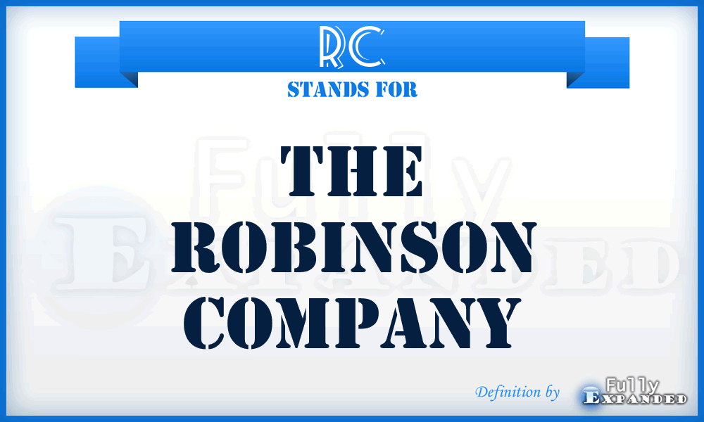 RC - The Robinson Company