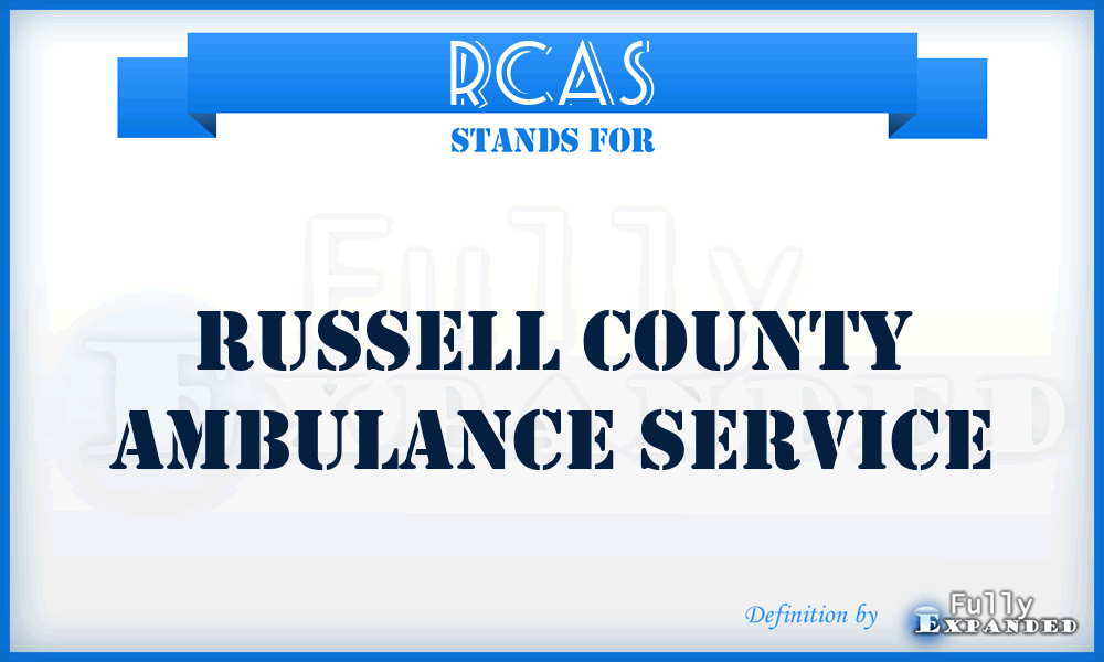 RCAS - Russell County Ambulance Service