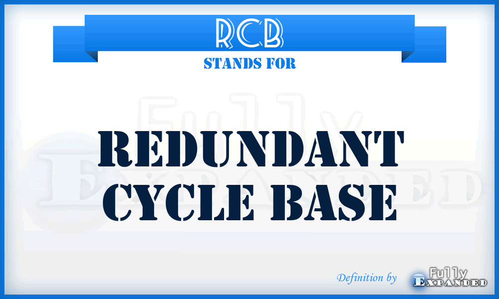 RCB - Redundant Cycle Base