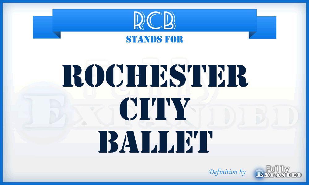 RCB - Rochester City Ballet