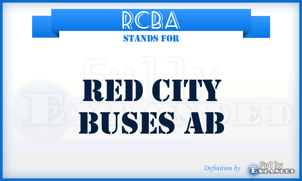 RCBA - Red City Buses Ab