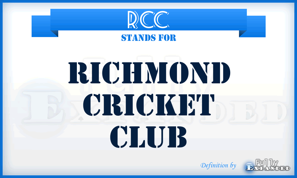 RCC - Richmond Cricket Club