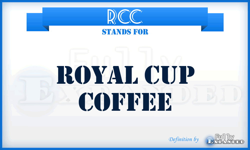 RCC - Royal Cup Coffee