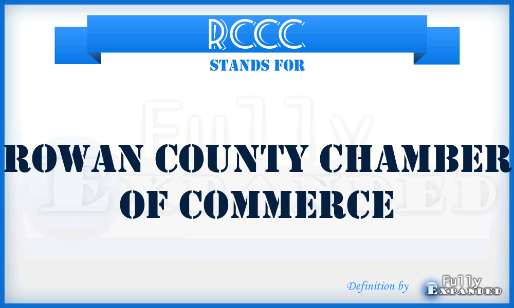 RCCC - Rowan County Chamber of Commerce