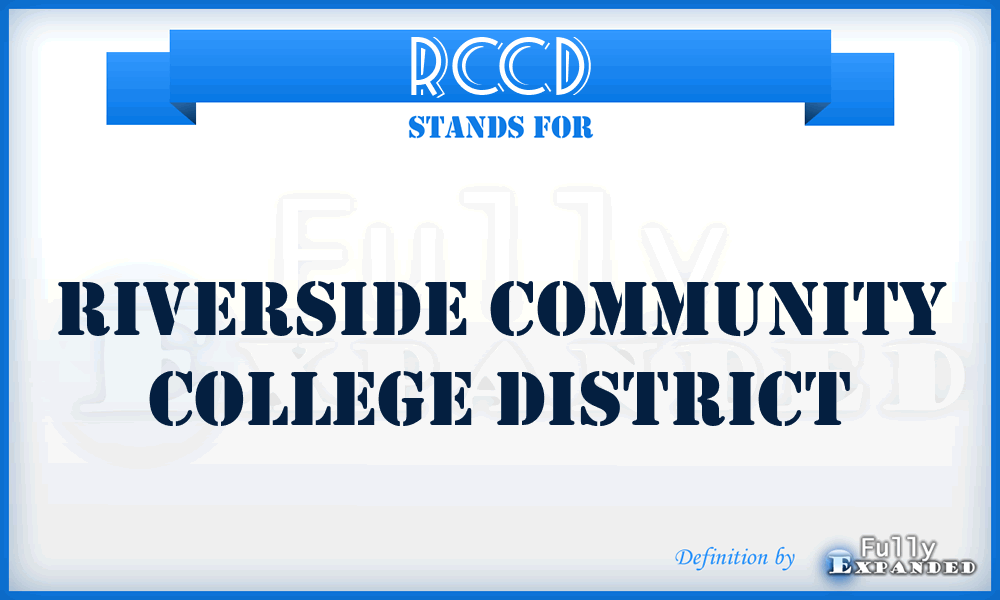 RCCD - Riverside Community College District