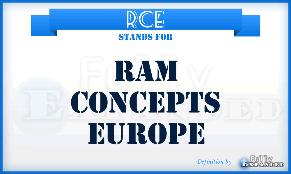 RCE - Ram Concepts Europe