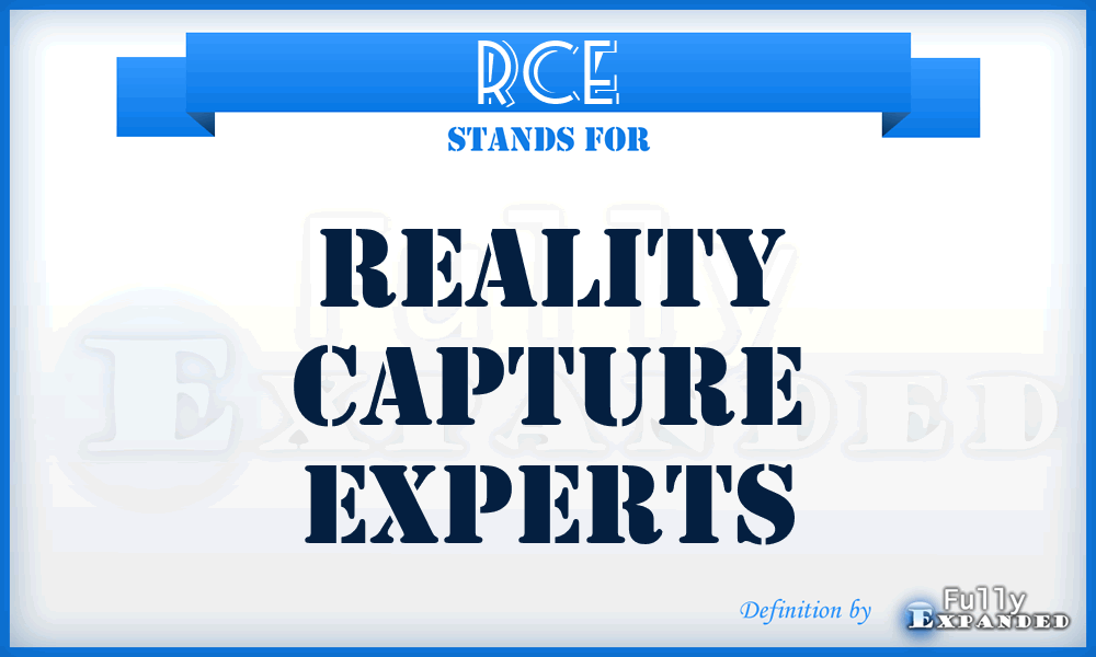 RCE - Reality Capture Experts