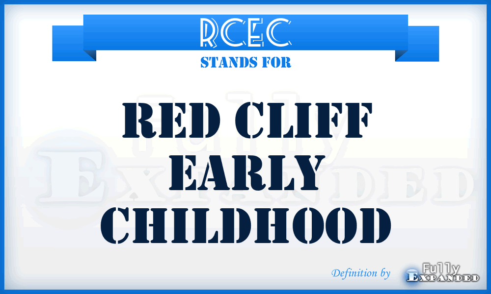 RCEC - Red Cliff Early Childhood