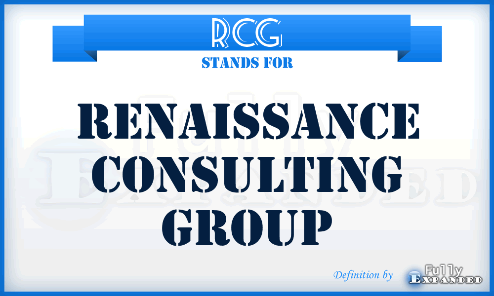 RCG - Renaissance Consulting Group