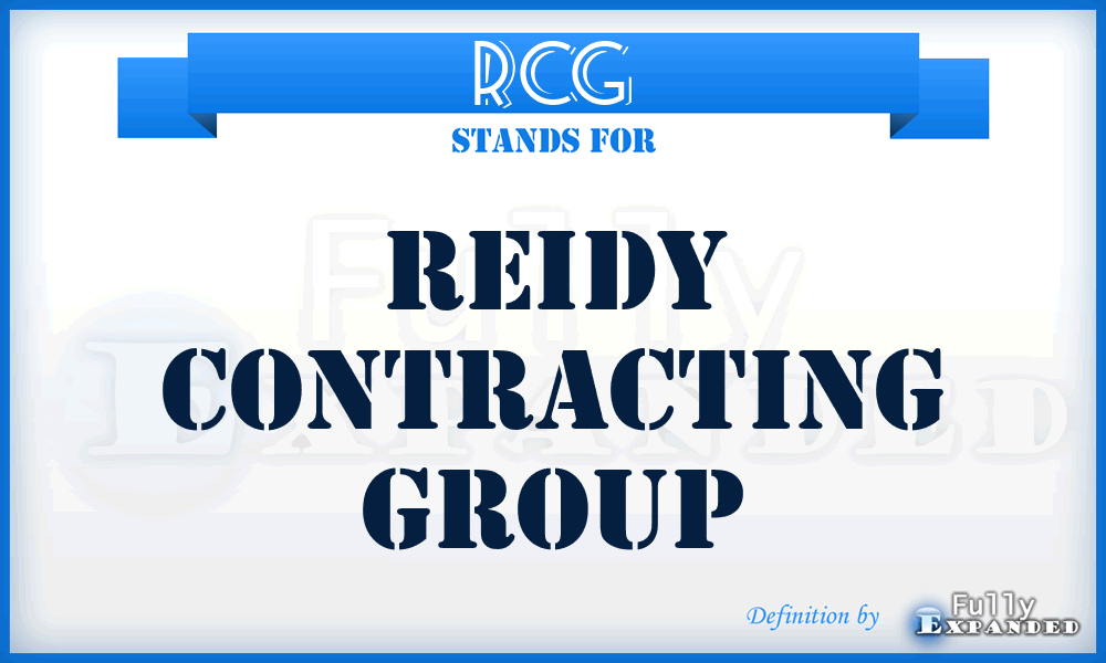 RCG - Reidy Contracting Group