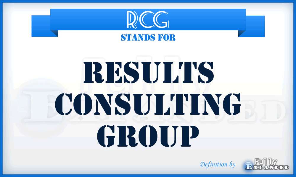RCG - Results Consulting Group