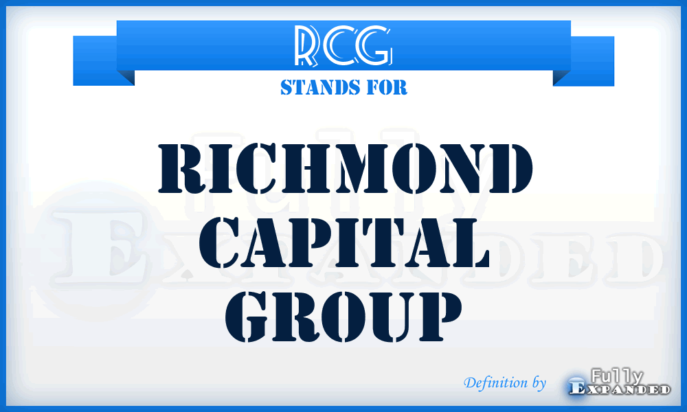 RCG - Richmond Capital Group