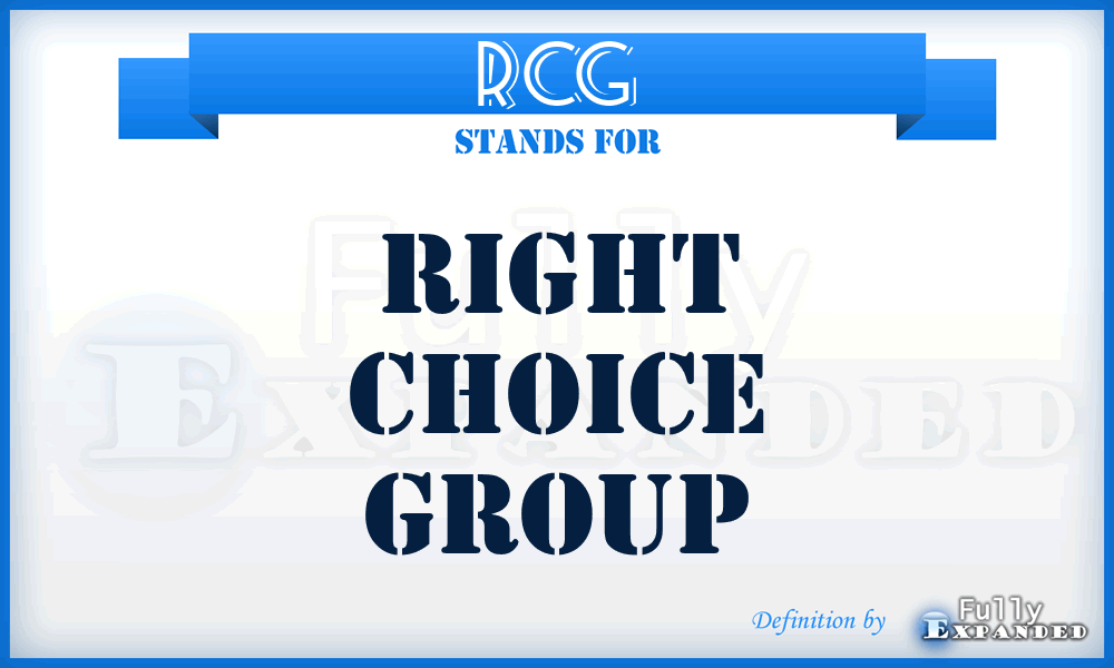 RCG - Right Choice Group