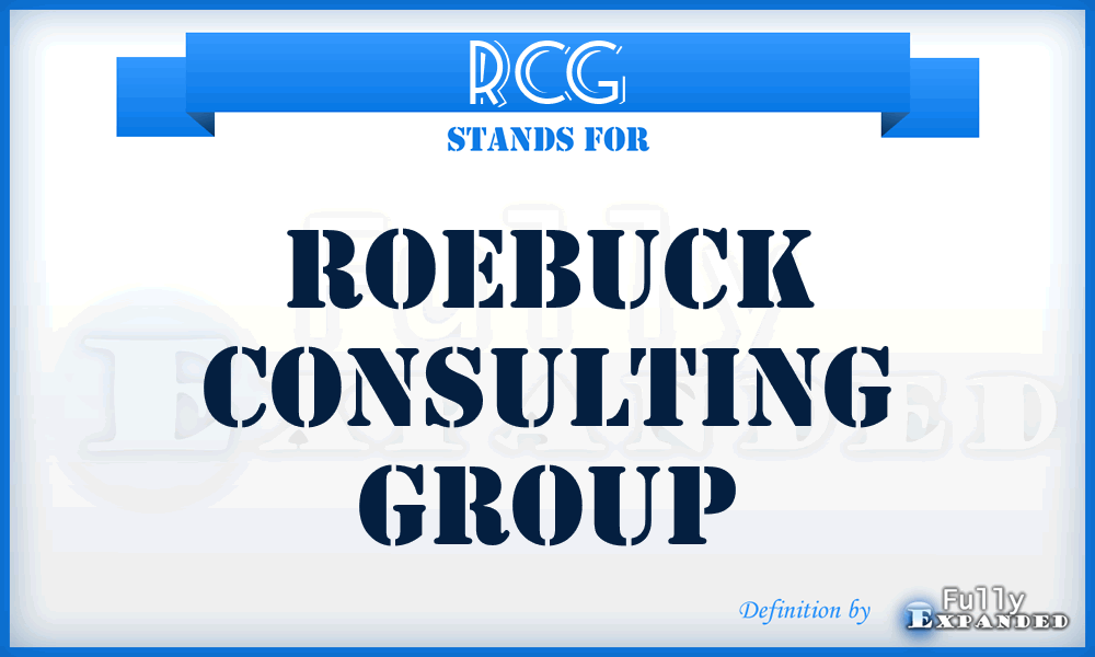 RCG - Roebuck Consulting Group