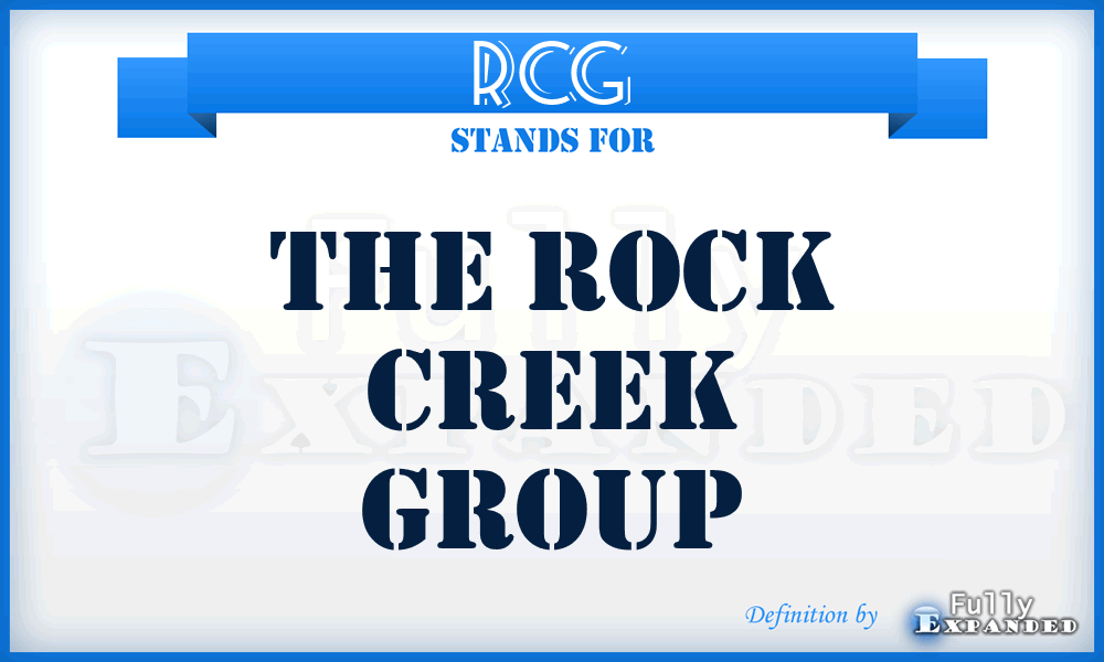 RCG - The Rock Creek Group