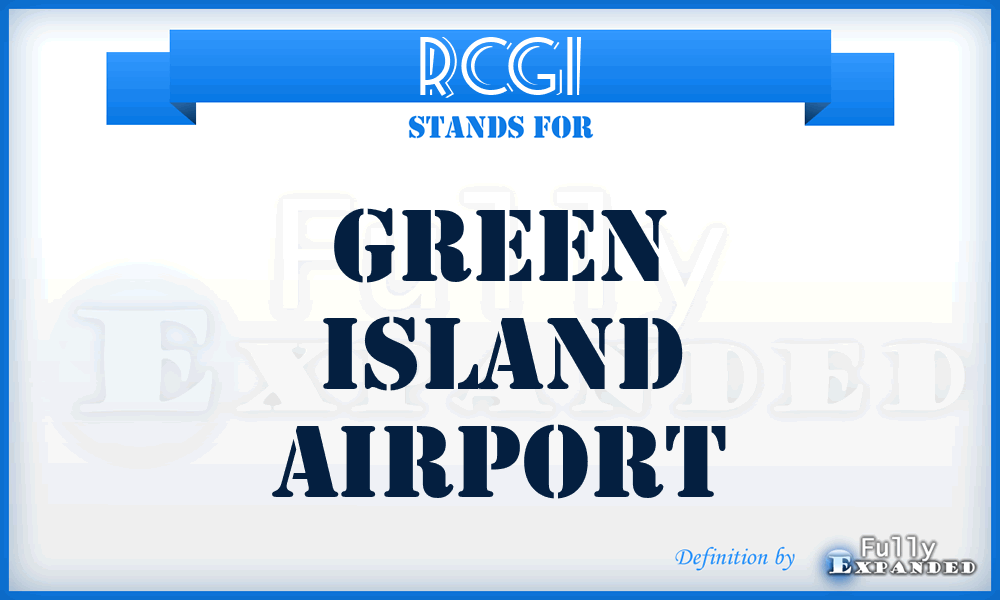 RCGI - Green Island airport