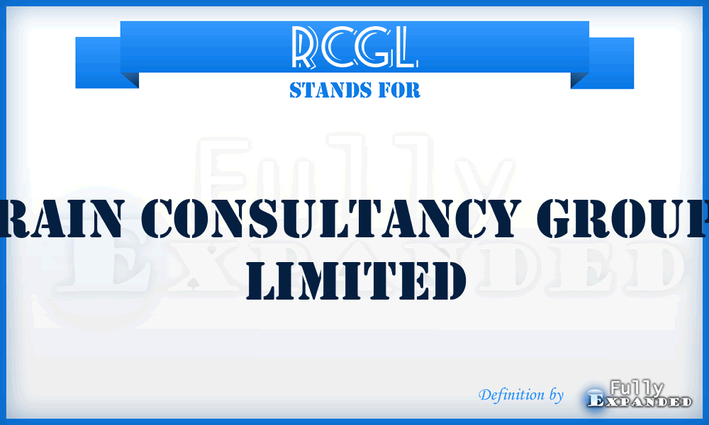 RCGL - Rain Consultancy Group Limited