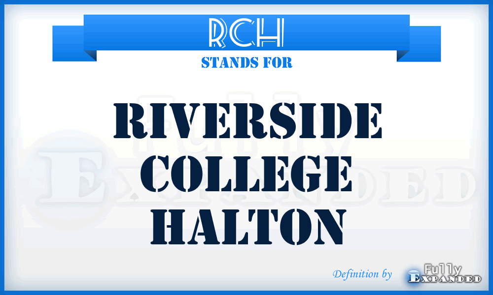 RCH - Riverside College Halton