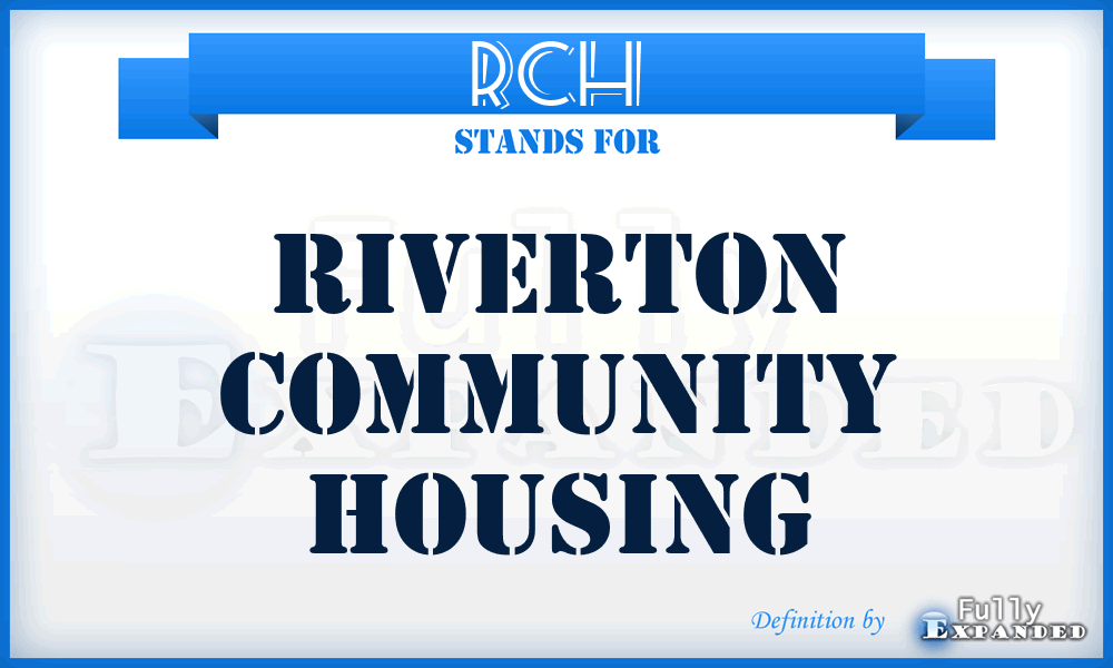 RCH - Riverton Community Housing