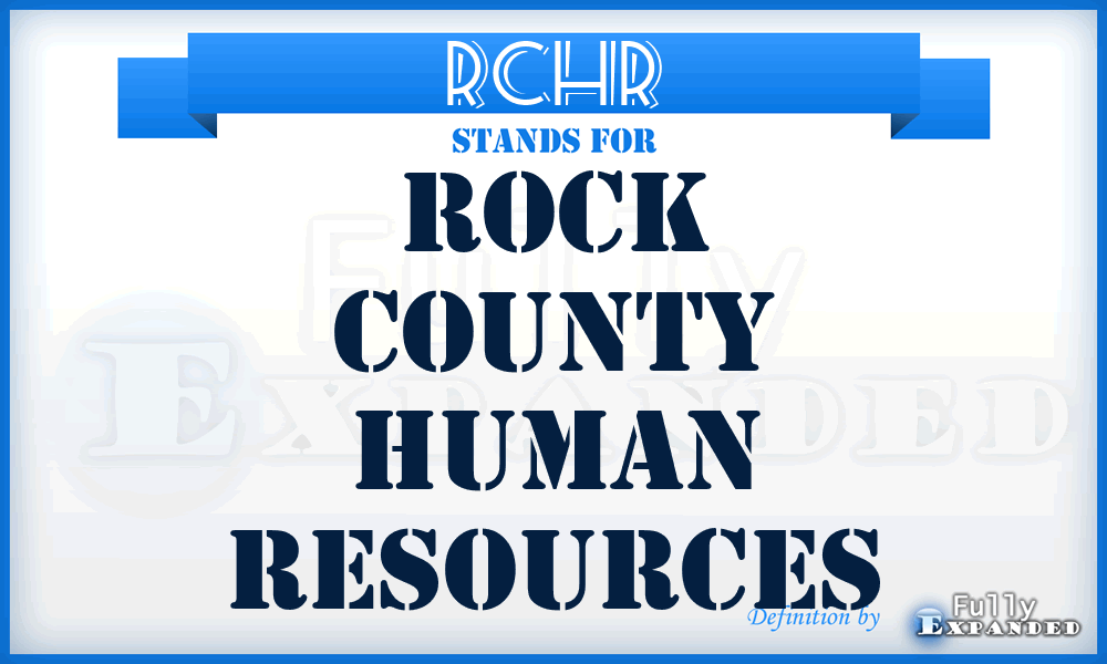 RCHR - Rock County Human Resources