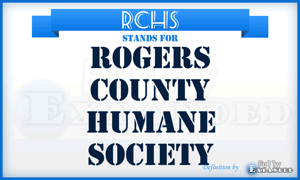 RCHS - Rogers County Humane Society