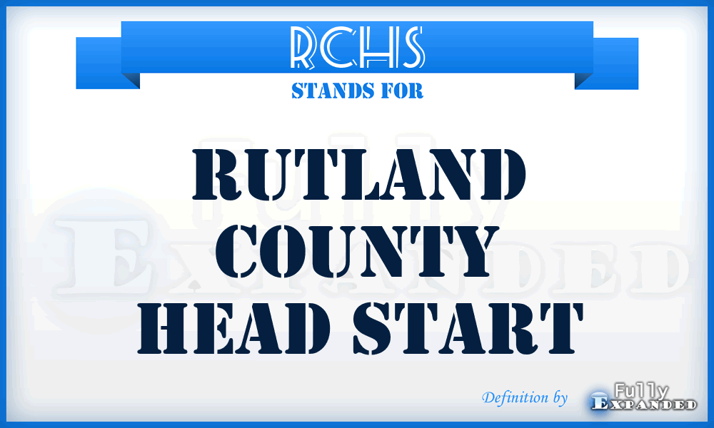 RCHS - Rutland County Head Start