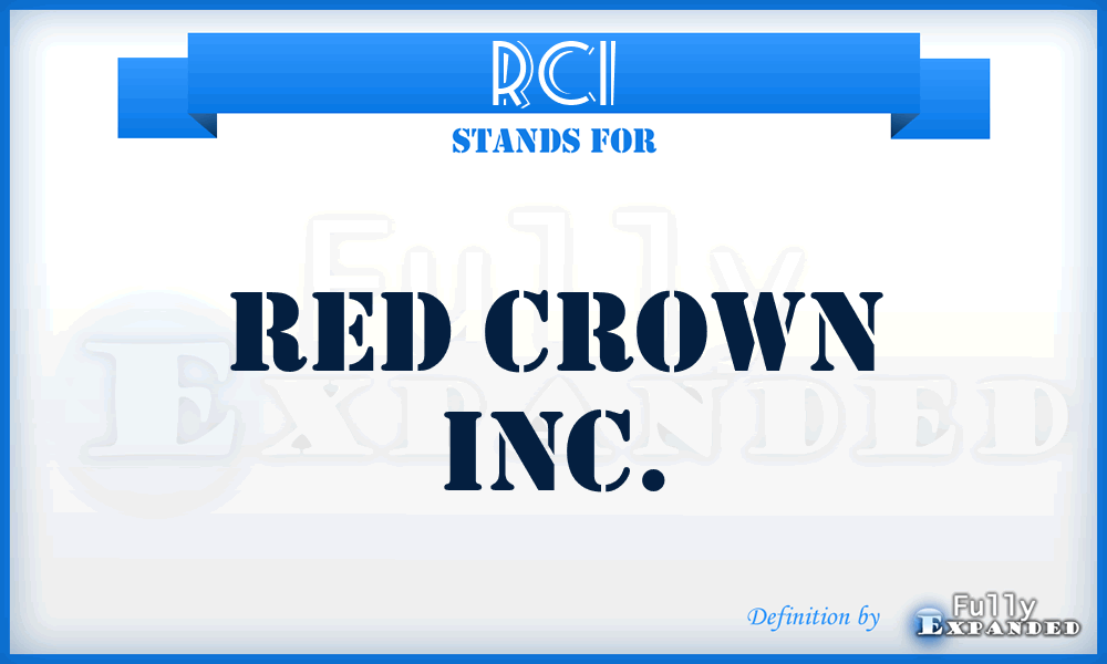 RCI - Red Crown Inc.