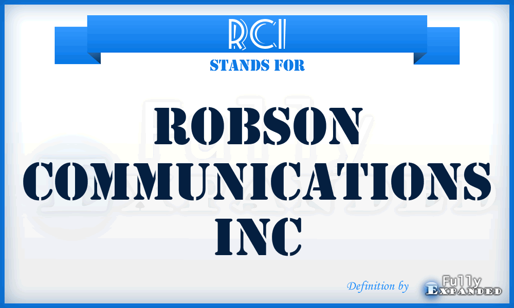 RCI - Robson Communications Inc