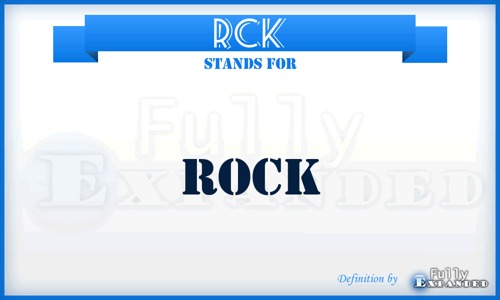 RCK - Rock