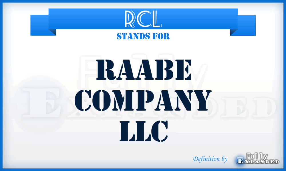 RCL - Raabe Company LLC