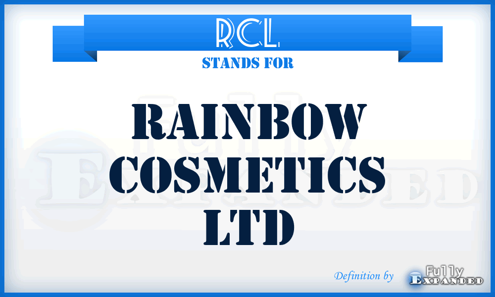 RCL - Rainbow Cosmetics Ltd