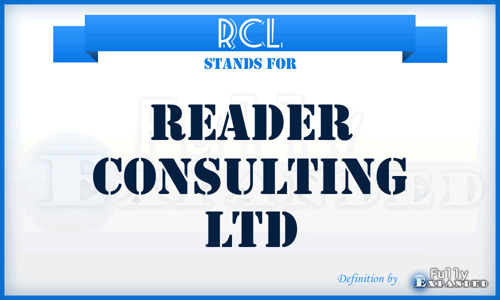 RCL - Reader Consulting Ltd