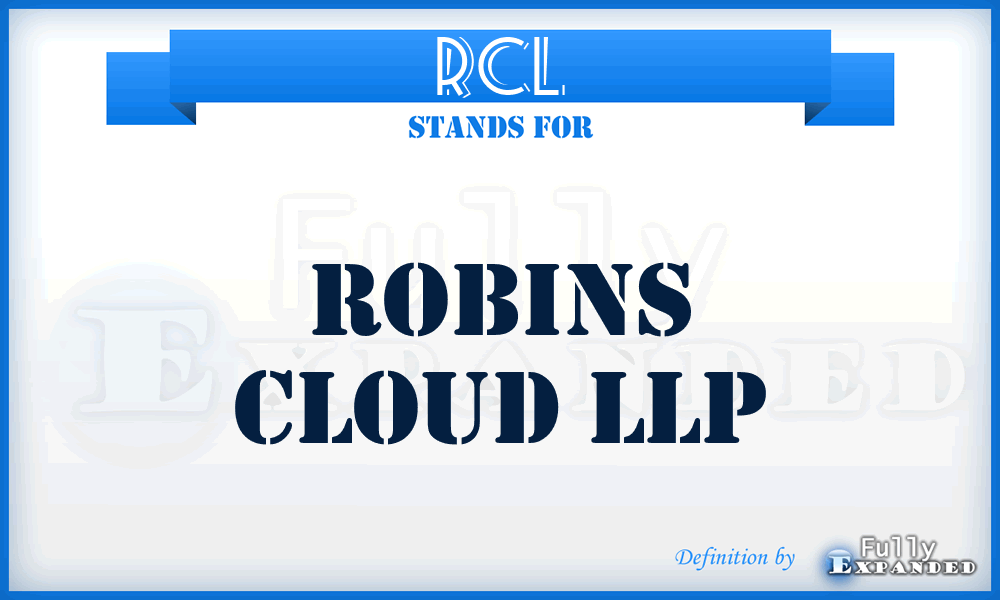 RCL - Robins Cloud LLP