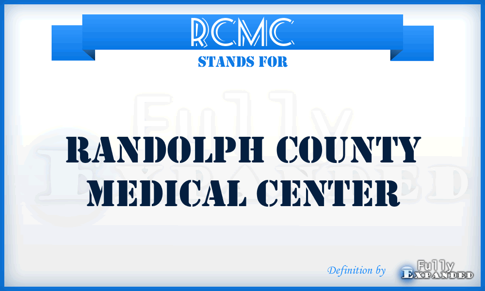 RCMC - Randolph County Medical Center