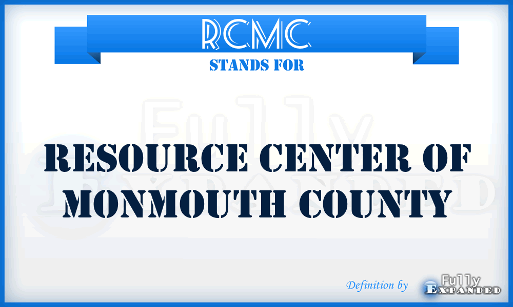 RCMC - Resource Center of Monmouth County