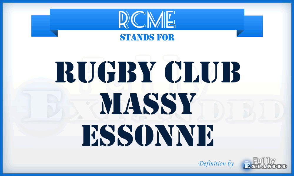 RCME - Rugby Club Massy Essonne