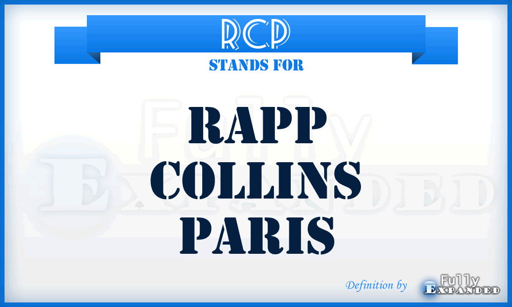 RCP - Rapp Collins Paris