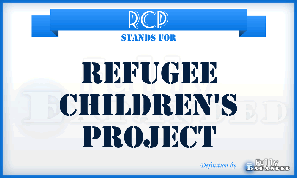 RCP - Refugee Children's Project