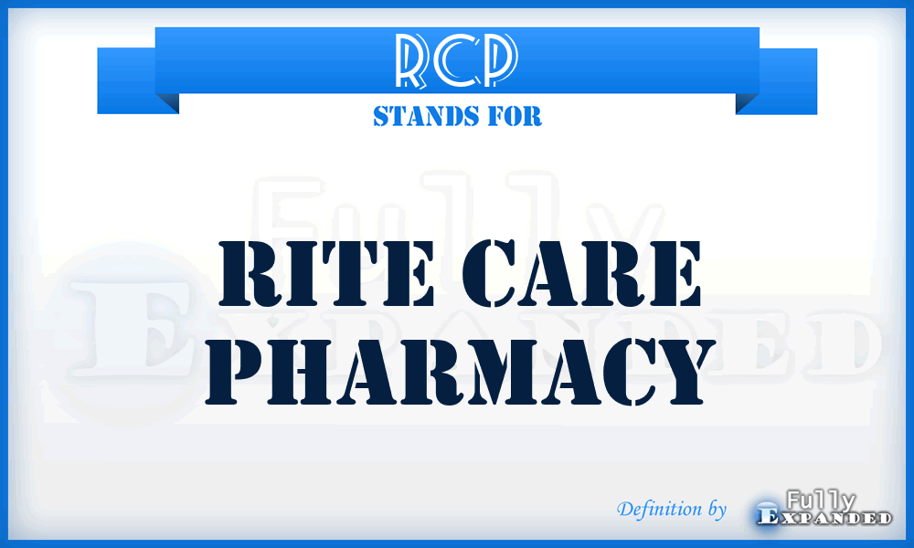 RCP - Rite Care Pharmacy
