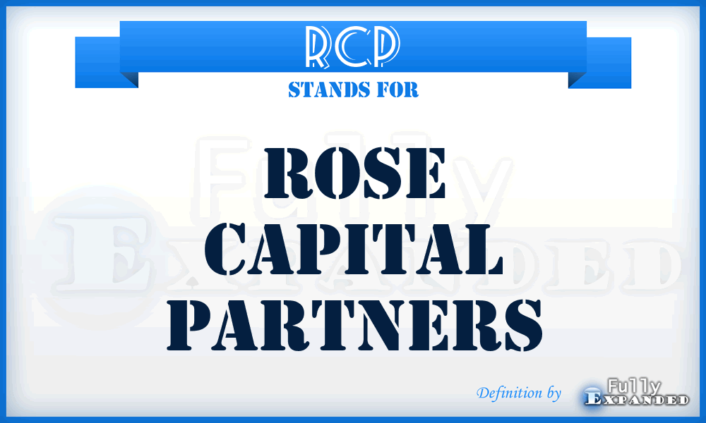 RCP - Rose Capital Partners