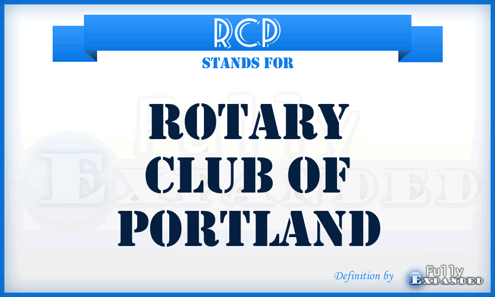 RCP - Rotary Club of Portland