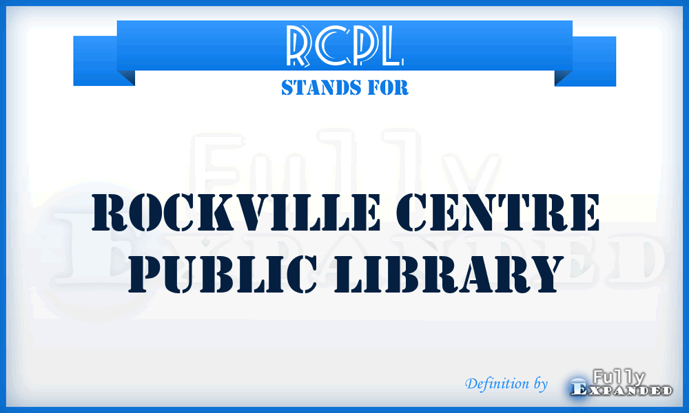 RCPL - Rockville Centre Public Library