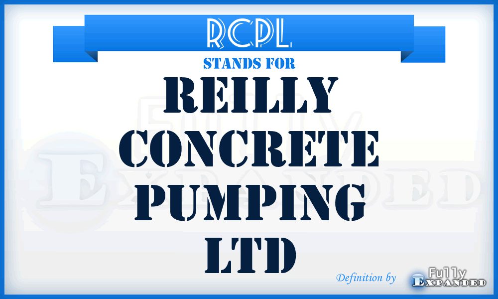 RCPL - Reilly Concrete Pumping Ltd