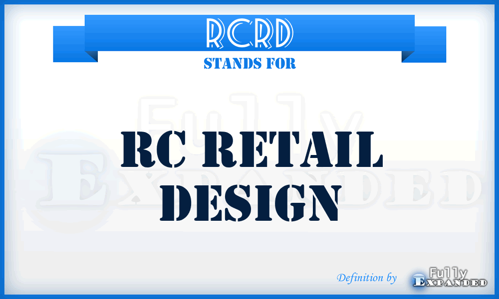 RCRD - RC Retail Design