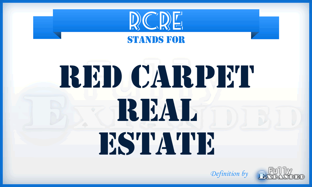 RCRE - Red Carpet Real Estate